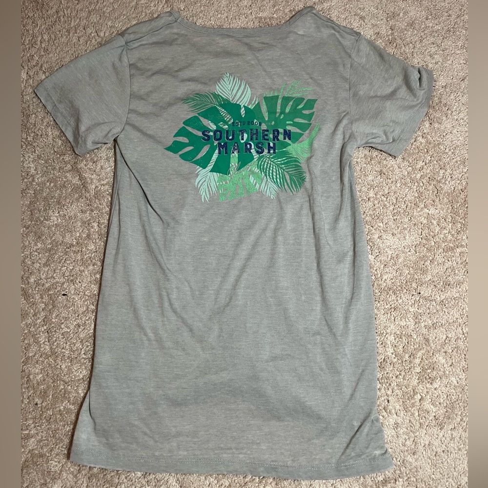 Southern Marsh Light Gray Pocket Tee